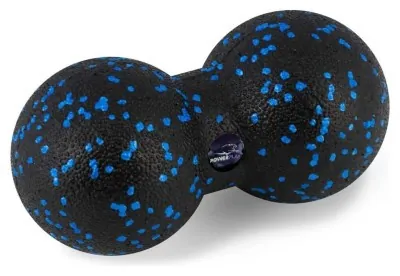 Массажный мяч двойной PowerPlay PP-4353 Epp foam peanut ball (d12*24cm.) Черно/Синий