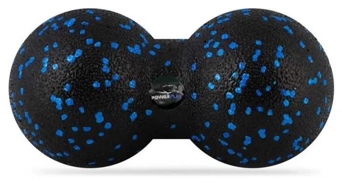 Массажный мяч двойной PowerPlay PP-4353 Epp foam peanut ball (d12*24cm.) Черно/Синий