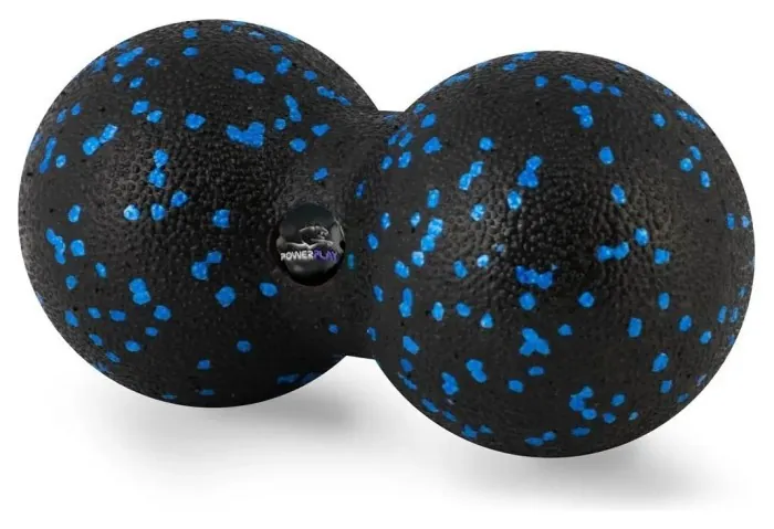 Массажный мяч двойной PowerPlay PP-4353 Epp foam peanut ball (d12*24cm.) Черно/Синий