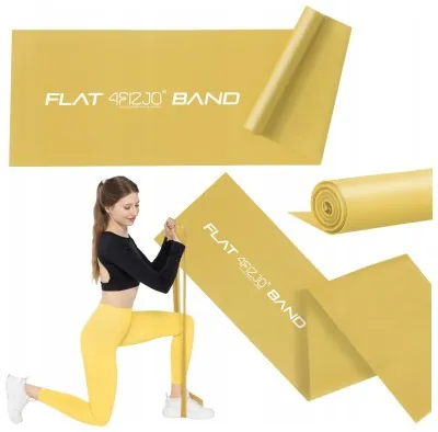 Стрічка-еспандер для спорту та реабілітації 4FIZJO Flat Band 200 х 15 cм 25-35 кг Gold (P-5907739310453)
