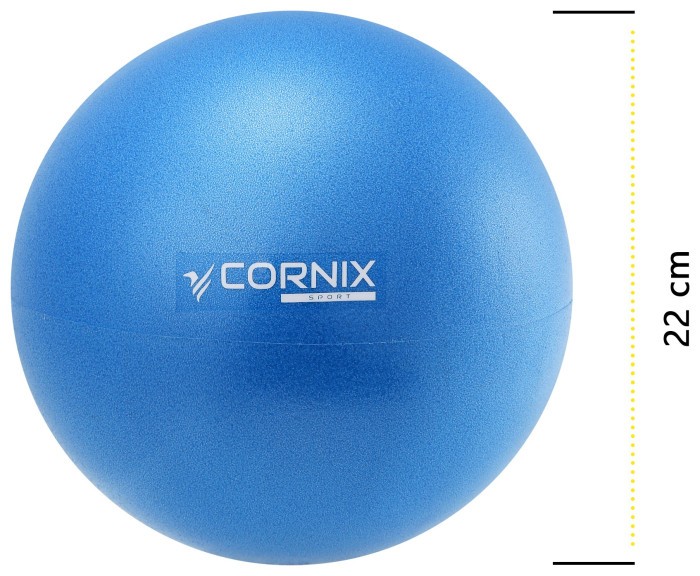 М'яч для пілатесу, йоги, реабілітації Cornix MiniGYMball 22 см XR-0226 Blue