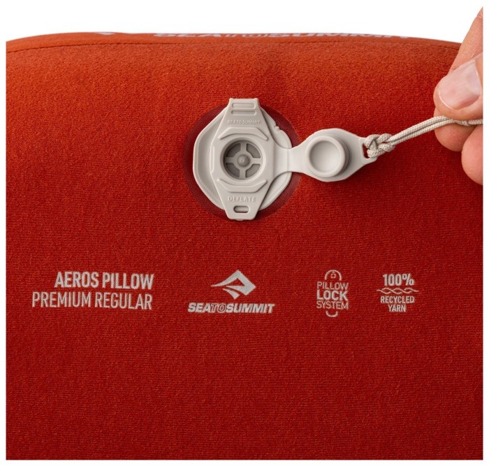 Подушка надувная Sea to Summit Aeros Premium Pillow, XL, 12x56x36см, Picante