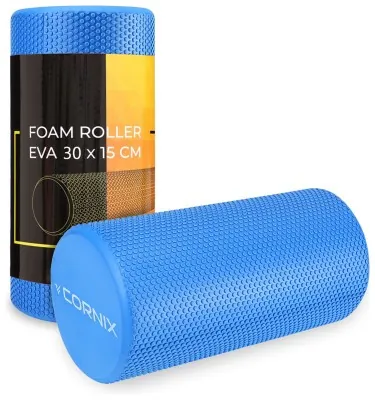 Масажний ролик Cornix EVA+ 30 x 15 см (валик, роллер) XR-0299 Navy Blue