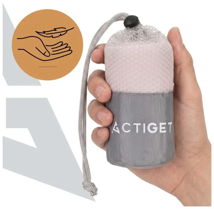 Рушник спортивний Actiget 80 x 40 см з мікрофібри ACT0184 Light Pink