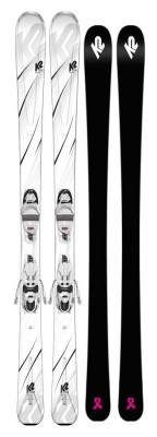 Ліжі гірські (комплект) K2 FIRST LUV+ERP 10 QUIKCLIK 156см White/grey/black (10C0408.273.1+10C1015.173.1)