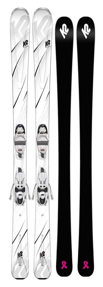 Ліжі гірські (комплект) K2 FIRST LUV+ERP 10 QUIKCLIK 156см White/grey/black (10C0408.273.1+10C1015.173.1), укр, укр