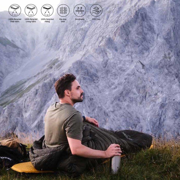 Спальный мешок Nordisk Knuth 0°C L Wide Forest Night Green (10721316-100)