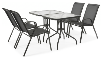 Комплект садових меблів LEOBRO Comfort Plus 4 крісла + 2 прямокутнх столика (LB-1053-2)