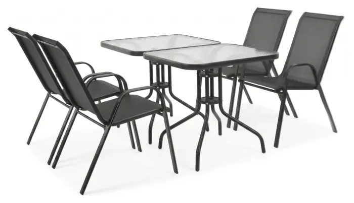 Комплект садових меблів LEOBRO Comfort Plus 4 крісла + 2 прямокутнх столика (LB-1053-2)
