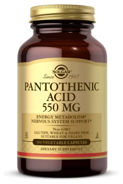 Pantothenic Acid 550mg - 100 vcaps (До 06.26)