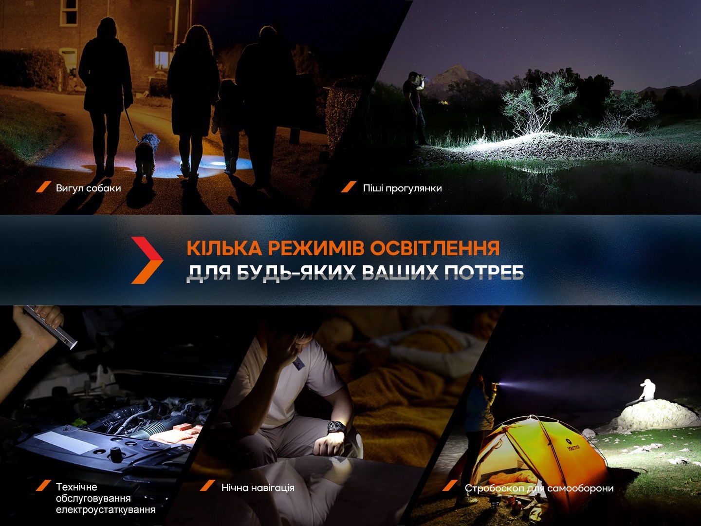 Фонарь ручной Fenix E-CP голубой