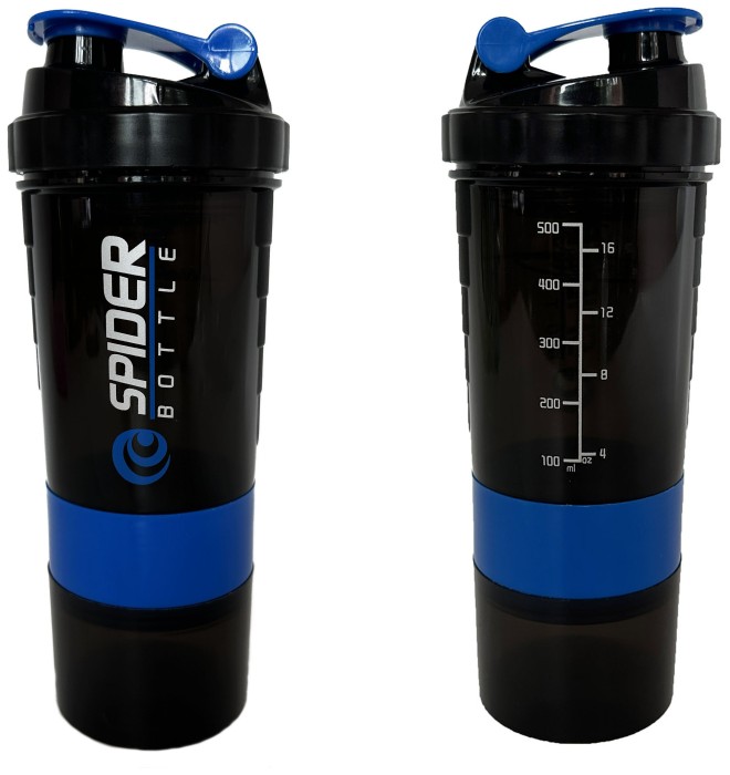 Шейкер спортивний EasyFit Spider 0,5 л Чорно-синий, укр, укр