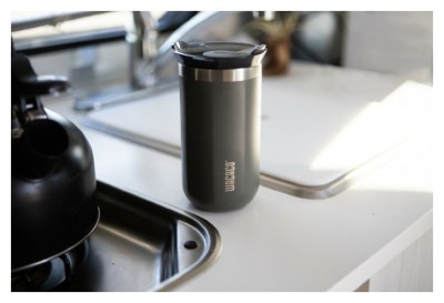 Термокухоль Wacaco Octaroma Grande 435 мл, сірий, укр, укр