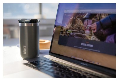 Термокухоль Wacaco Octaroma Grande 435 мл, сірий, укр, укр