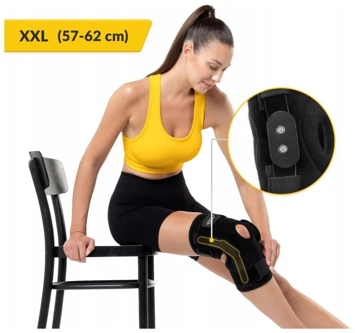 Фиксатор (бандаж) для колена 4FIZJO шарнирный 1 шт Size XXL (P-5907739318299)