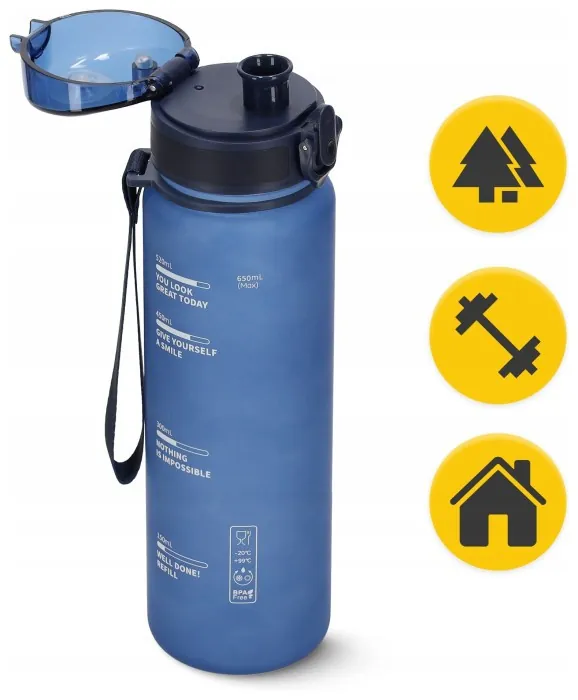 Пляшка для води спортивна 4FIZJO 650 мл Blue (P-5905973403740)