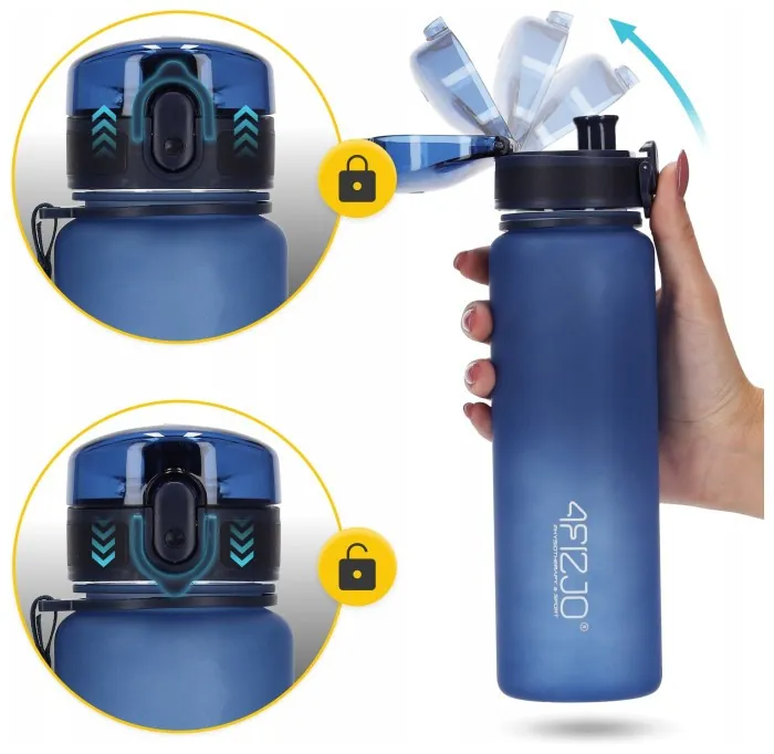 Пляшка для води спортивна 4FIZJO 650 мл Blue (P-5905973403740)