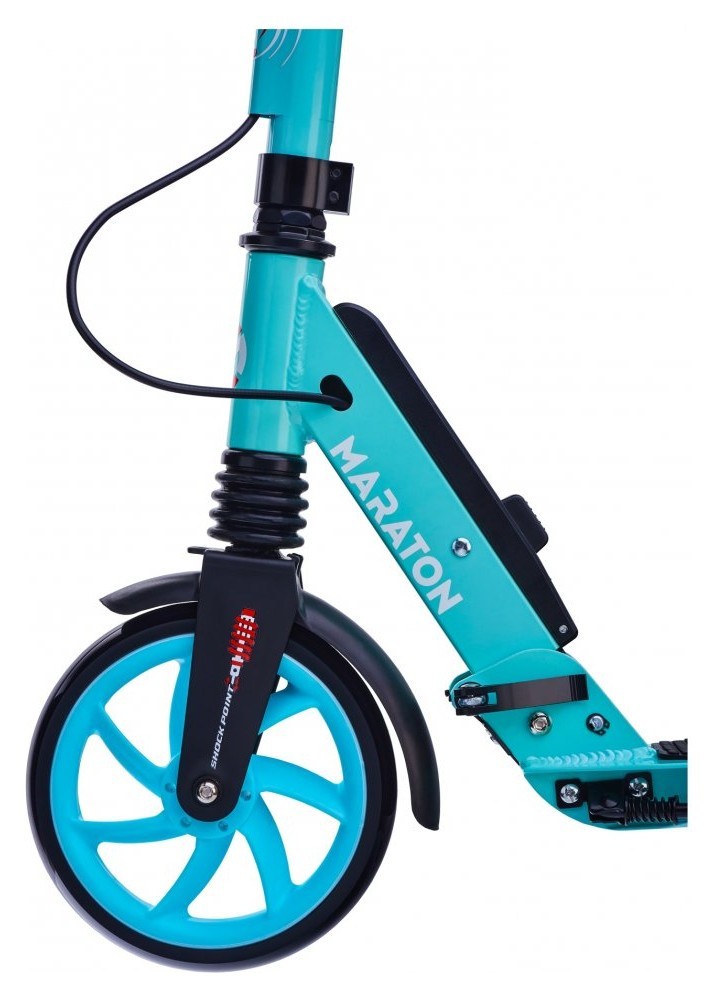 самокат Maraton LEADER (Бирюзовый), укр, укр