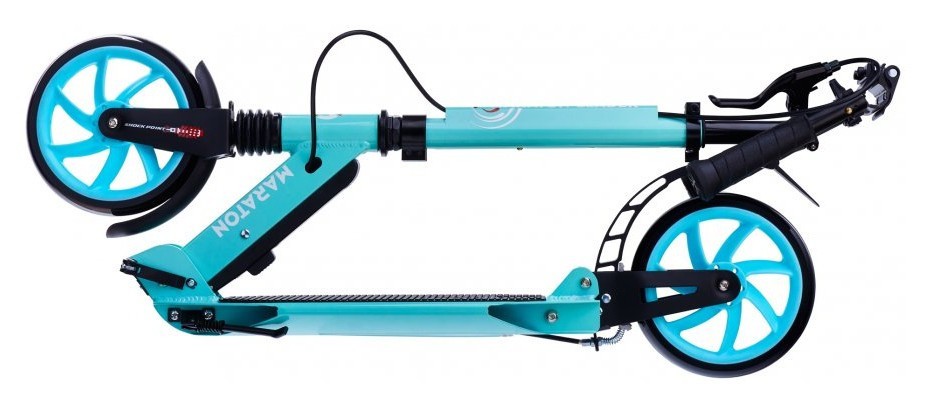 самокат Maraton LEADER (Бирюзовый), укр, укр