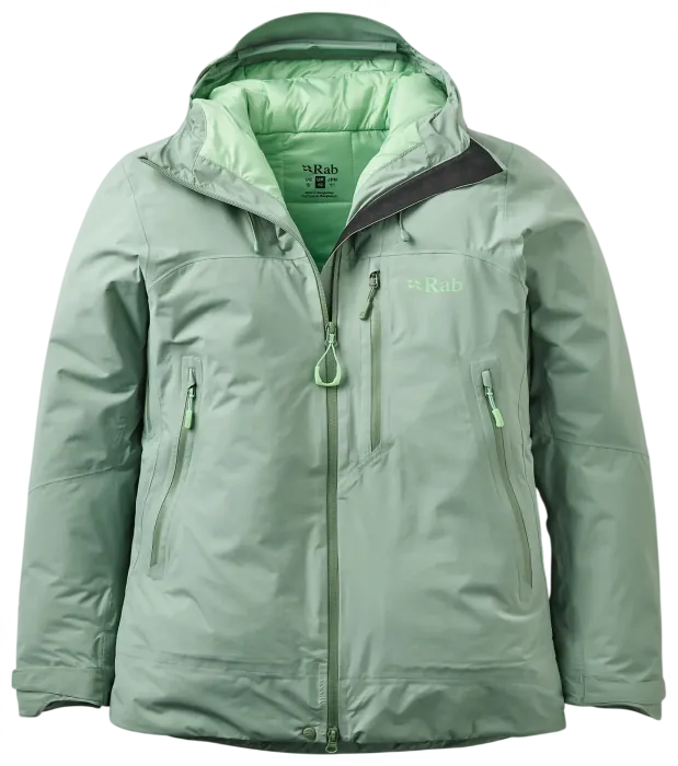 Женская теплая мембранная куртка Rab Xenon Shield Jacket Wmns, Dark Fig Green, 10