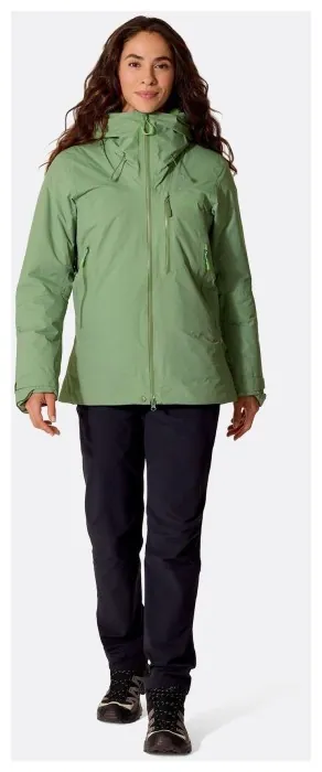 Женская теплая мембранная куртка Rab Xenon Shield Jacket Wmns, Dark Fig Green, 10