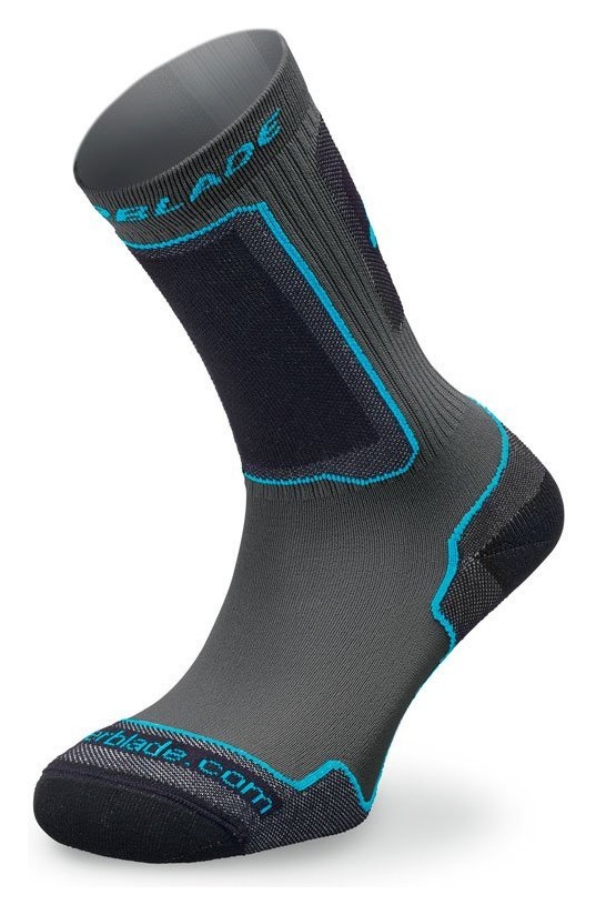 Носки для роликов женские Rollerblade PERFORMANCE SOCKS W S Grey/water green (06A56500)