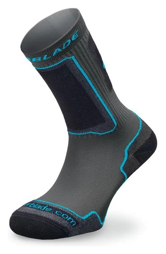 Носки для роликів жіночі Rollerblade PERFORMANCE SOCKS W S Grey/water green (06A56500) (M grey, water green)