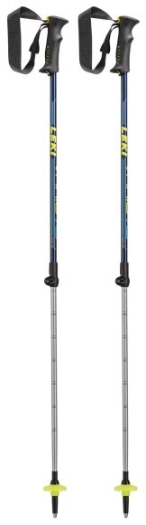 Палки для горных лыж для подростков Leki VARIO XS 80-110см Blue metallic/neon yellow/cyan (64920521-WRH)