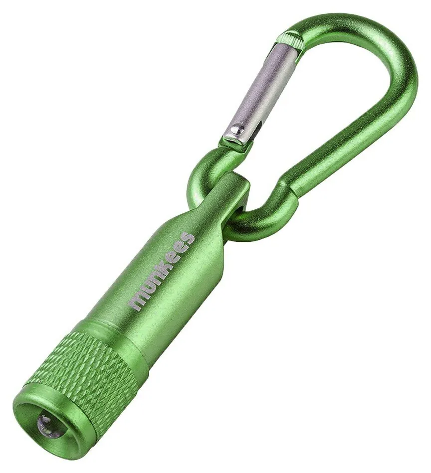 Munkees 1076 брелок-фонарик LED with Carabiner grass green (1076-GG)