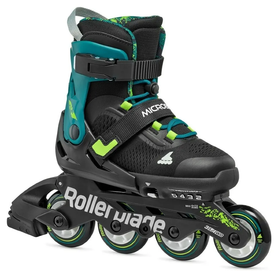 Ролики Rollerblade Microblade XT black-petrol green (28-32)
