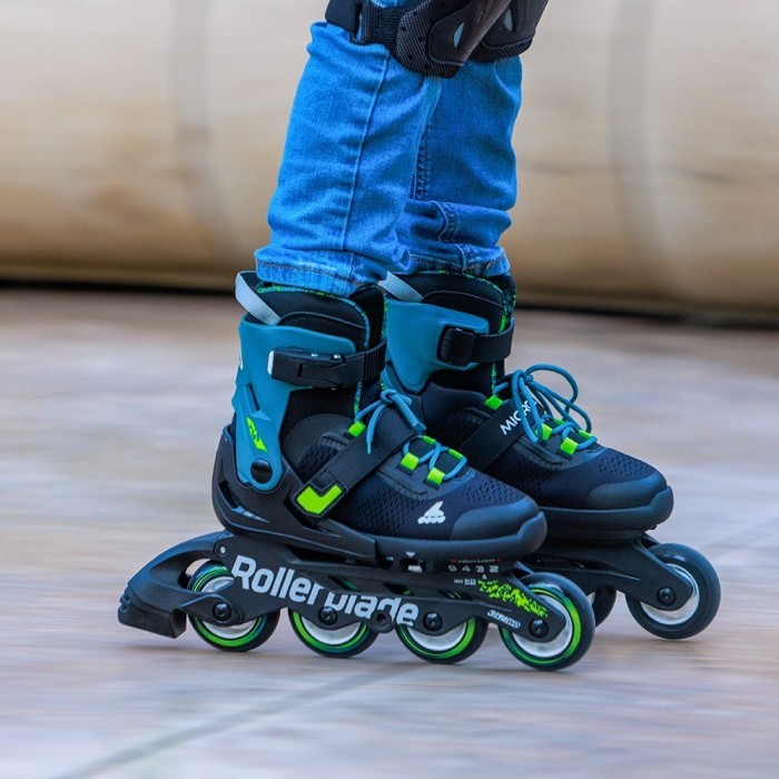 Ролики Rollerblade Microblade XT black-petrol green, укр, укр
