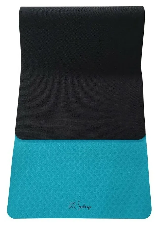 Коврик для йоги Saxifraga MANTRA Turquoise/black (SYM21U3Z) (173 x 61 см)
