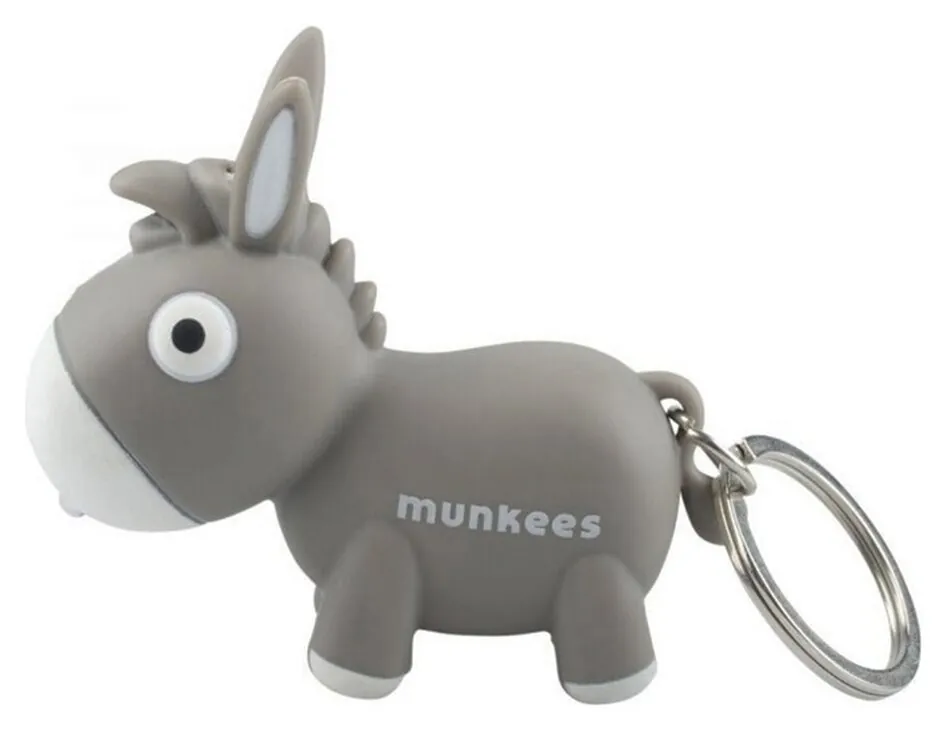 Munkees 1110 брелок-фонарик Donkey LED grey (1110-GY)