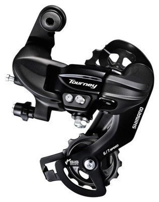Переключатель задн. 7 индекс max-34T под болт SHIMANO TY-300 черный средняя кавычка