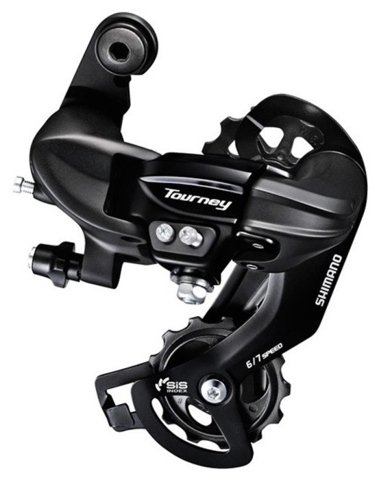 Переключатель задн. 7 индекс max-34T под болт SHIMANO TY-300 черный средняя кавычка