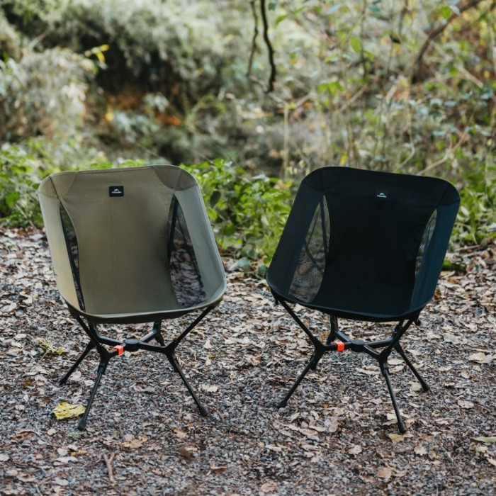 Стілець складаний ультралегкий Naturehike CNK2550JJ013 Yamami YL01, розмір М, алюміній, сірий, укр, укр