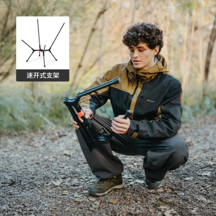 Стілець складаний ультралегкий Naturehike CNK2550JJ013 Yamami YL01, розмір М, алюміній, сірий, укр, укр