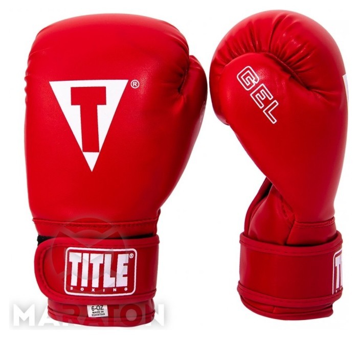 Перчатки для боксу Maraton Title Gel # 6 OZ, Чорний