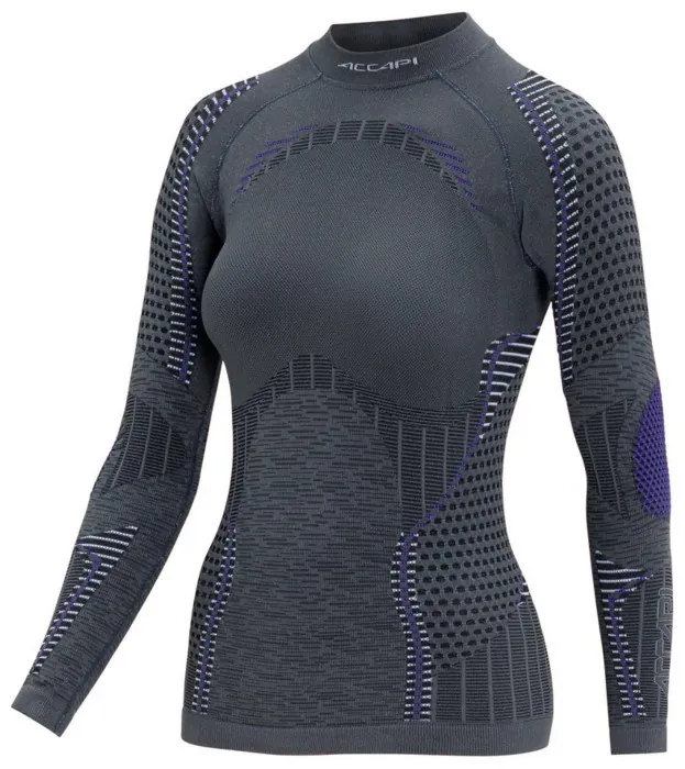 Термофутболка з довгим рукавом жіноча Accapi Ergoracing 2025, Anthracite/Purple, XL/XXL