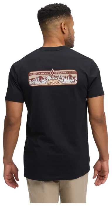 Мужская футболка Black Diamond M Heritage Alpinist SS Tee, Black, L