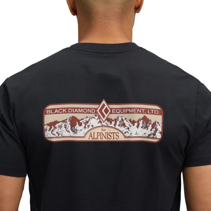 Мужская футболка Black Diamond M Heritage Alpinist SS Tee, Black, L