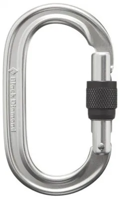 Карабін з муфтою Black Diamond Oval Keylock Screwgate Polished