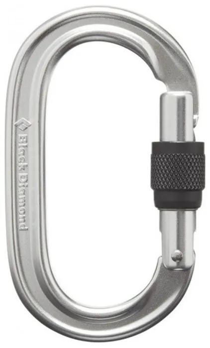 Карабін з муфтою Black Diamond Oval Keylock Screwgate Polished