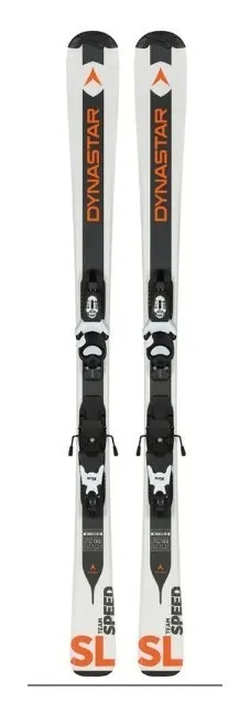 Лижі гірські для підлітків (комплект) Dynastar TEAM SPEED+KID-X 4 110см White/orange/black (DAFJY03+FCFK002) O (110 см black, orange, white)