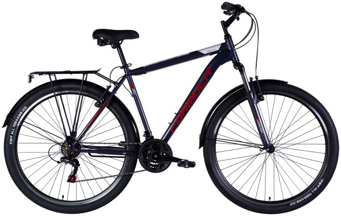Велосипед ST 28" Formula MAGNUM DD FR рама-20,5" темно-серебристый с красным 2025