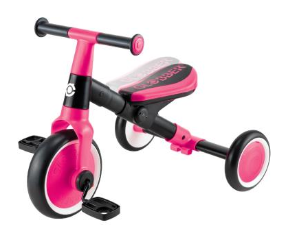 Велосипед дитячий GLOBBER серії LEARNING TRIKE 2в1, фуксія, до 20кг, 3 колеса