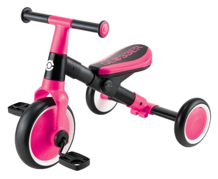 Велосипед дитячий GLOBBER серії LEARNING TRIKE 2в1, фуксія, до 20кг, 3 колеса, укр, укр