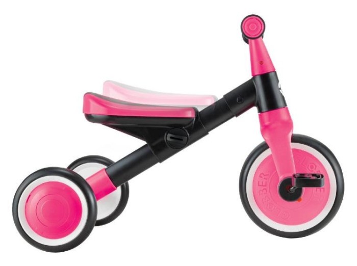 Велосипед дитячий GLOBBER серії LEARNING TRIKE 2в1, фуксія, до 20кг, 3 колеса, укр, укр