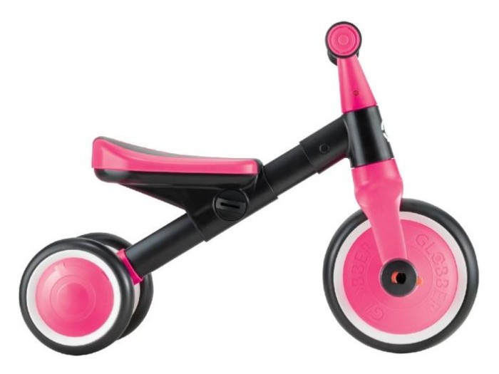 Велосипед дитячий GLOBBER серії LEARNING TRIKE 2в1, фуксія, до 20кг, 3 колеса, укр, укр