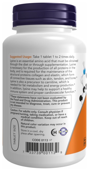 L-Lysine 1000mg - 100 tabs